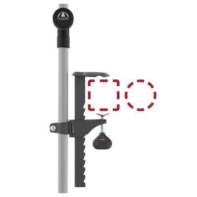 Doppler Balkonklammer 'Universal', anthrazit, Edelstahl Doppler Balkonklammer 'Universal', anthrazit, Edelstahl