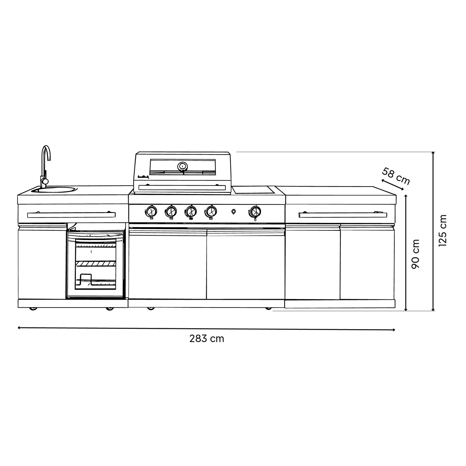 Buschbeck Outdoorküche Kingrange Inox Buschbeck Outdoorküche Kingrange Inox