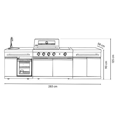 Buschbeck Outdoorküche Kingrange Inox Buschbeck Outdoorküche Kingrange Inox