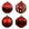 Christbaumkugelnkugelmix, 16er-Set, weihnachtsrot, ca. Ø 8 cm