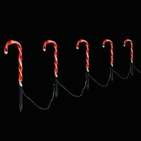 LED-Zuckerstangen, bunt, Höhe ca. 55 cm, 6 Stäbe