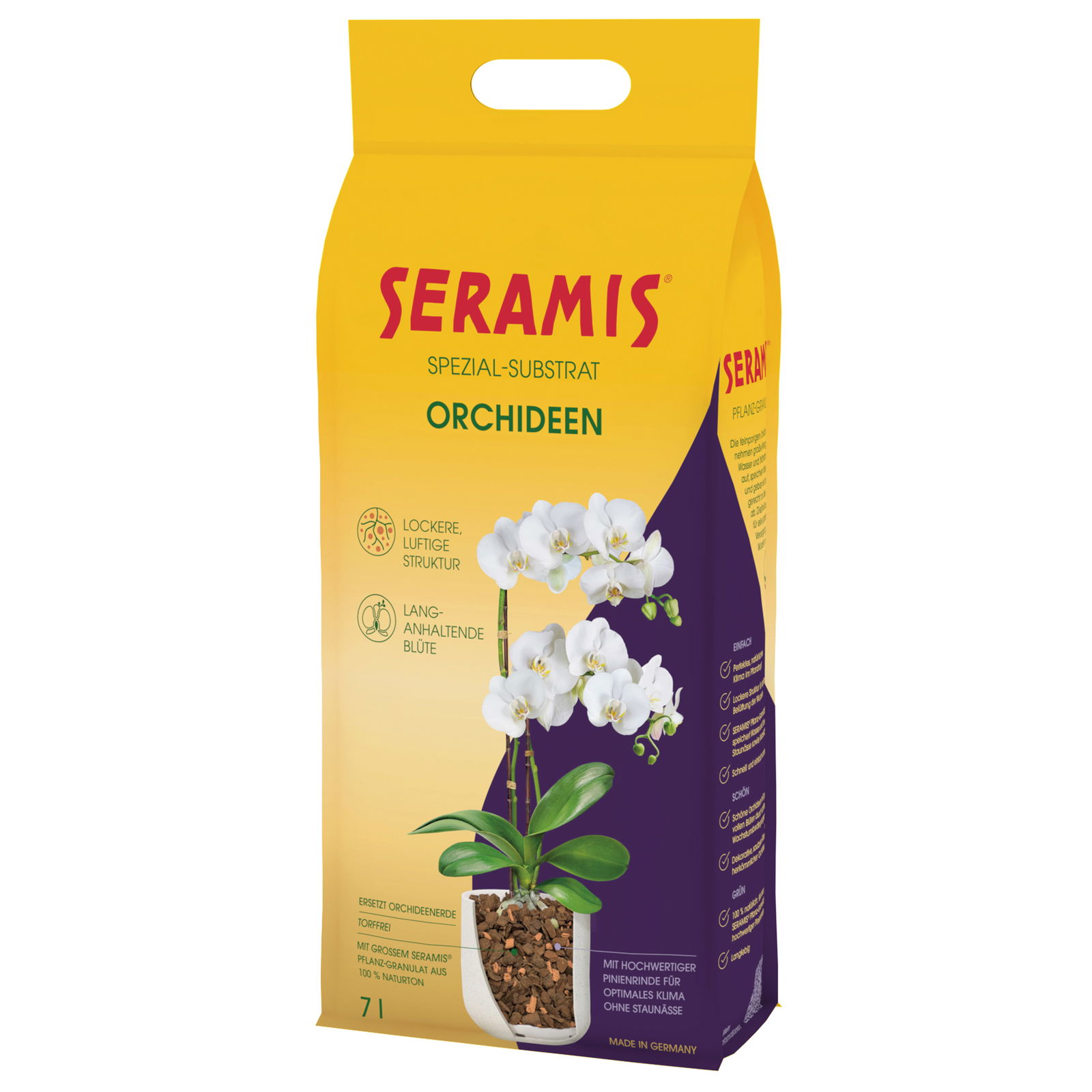 Seramis Spezialsubstrat für Orchideen, 7 Liter Seramis Spezialsubstrat für Orchideen, 7 Liter