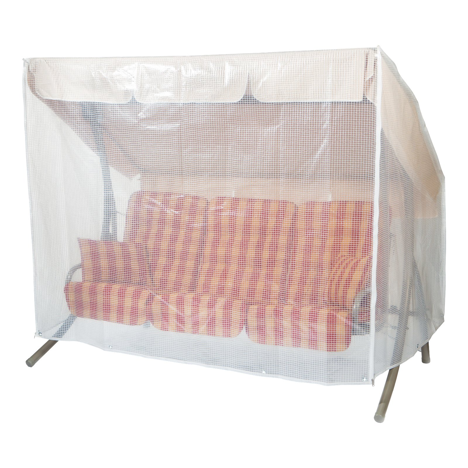 Abdeckhaube für Hollywoodschaukel 3-Sitzer transparent, 215x123x160/90 cm