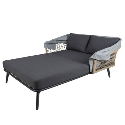 Kölle Sonnenliege 'Sunny' inkl. Auflage & Dach, anthrazit