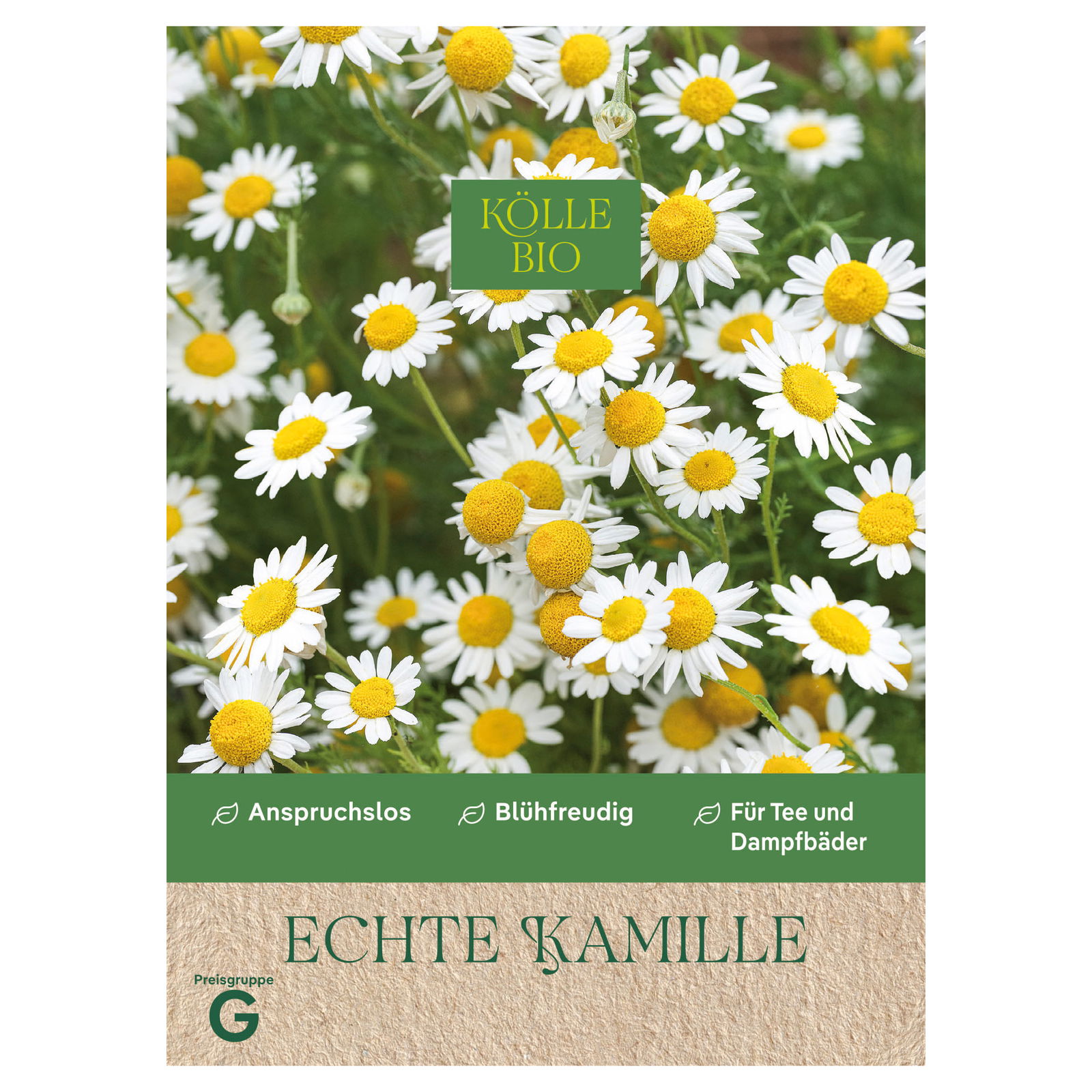 Kölle Bio Saatgut Echte Kamille, weiß/gelb Kölle Bio Saatgut Echte Kamille, weiß/gelb