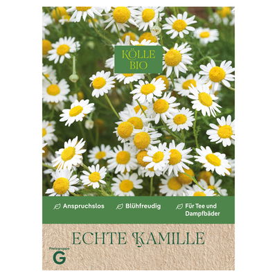 Kölle Bio Saatgut Echte Kamille, weiß/gelb Kölle Bio Saatgut Echte Kamille, weiß/gelb
