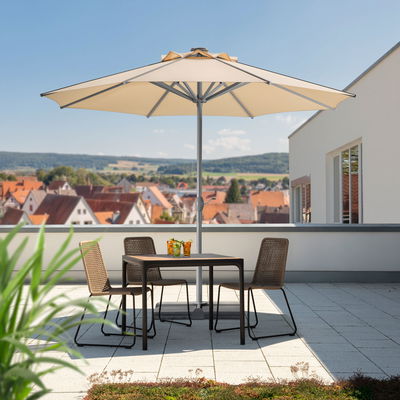 Sonnenschirm 'Rooftop', ca. Ø 350 cm, natur Sonnenschirm 'Rooftop', ca. Ø 350 cm, natur