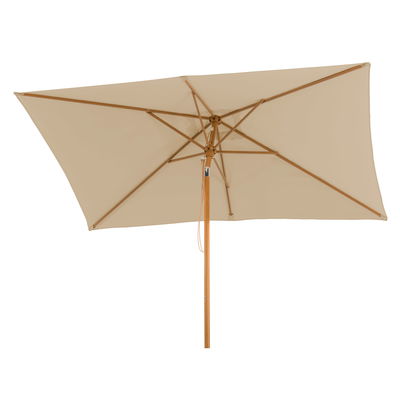 Mittelstockschirm 'Malaga', ca. 300 x 200 cm, natur