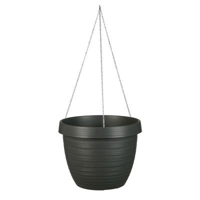 Scheurich Hängeampel 'Country Star', Metallic Grey, ca. 19 x Ø 24 cm