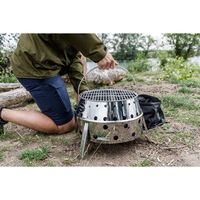Holzkohlegrill Petromax Atago, grau, Edelstahl, ca. 28 x 40 x 40 cm