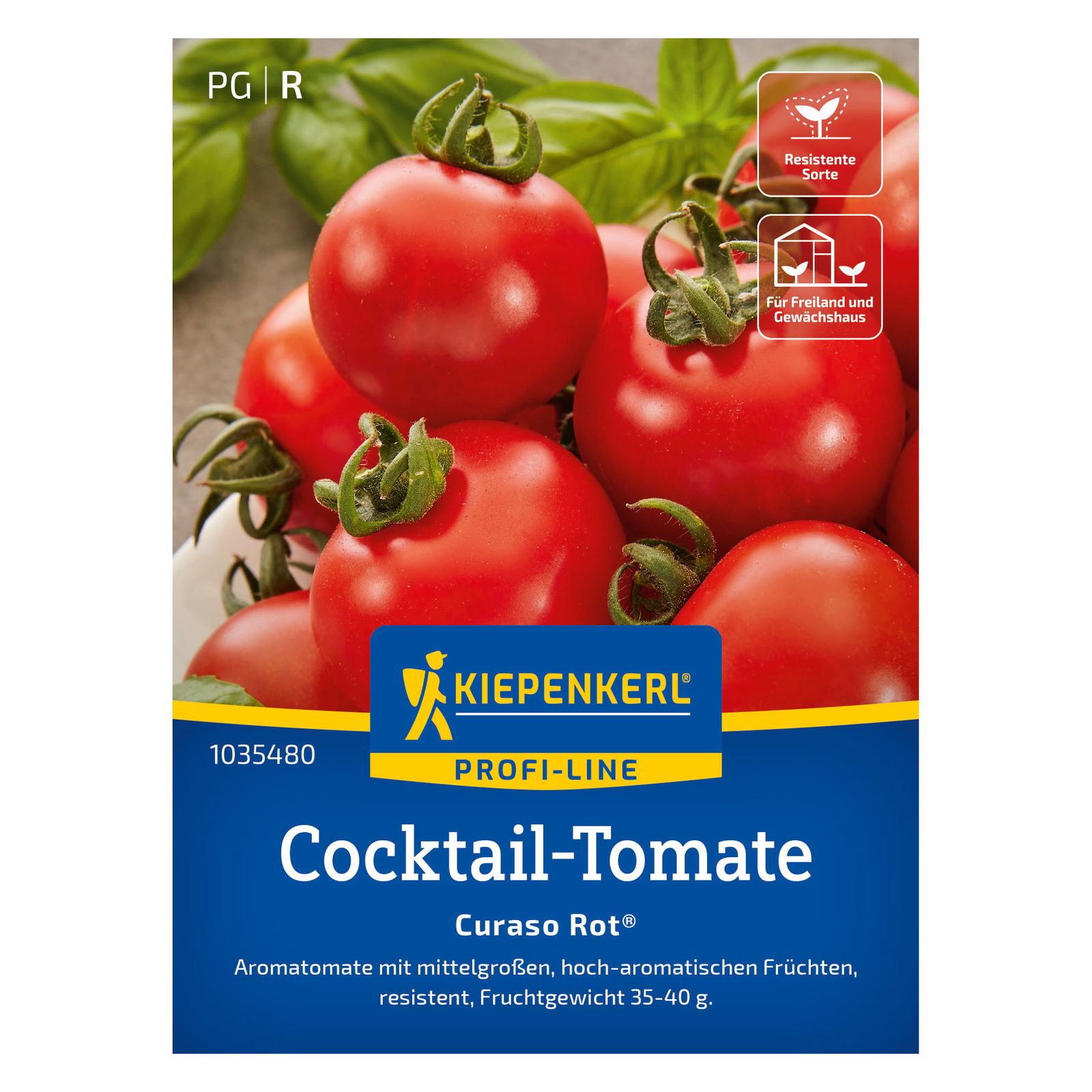 Kiepenkerl Saatgut Cocktailtomate 'Curasco Rot®', gelb