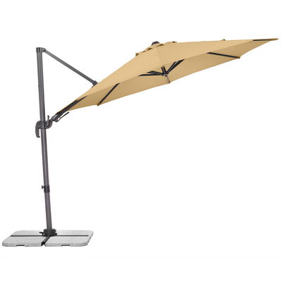 Sonnenschirm 'Rhodos eco TWIST', natur, ca. Ø 300 cm