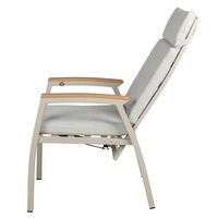 Kölle Hochlehnersessel 'Taunus' inkl. Auflagen, mokka/grau