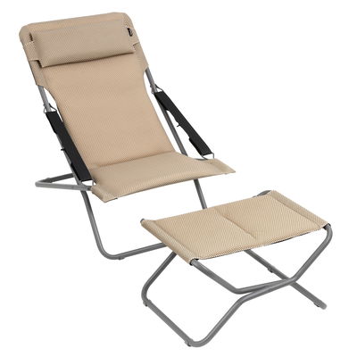 Liegestuhl 'Transabed', moka Liegestuhl 'Transabed', moka