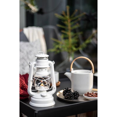 Sturmlaterne 'Baby Special 276', reinweiß, 26,5 x 13,5 x 15 cm Sturmlaterne 'Baby Special 276', reinweiß, 26,5 x 13,5 x 15 cm