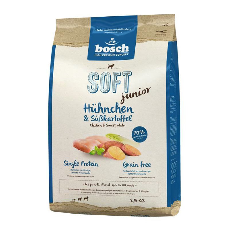 Bosch HPC Soft Junior, Hühnchen und Süßkartoffel, 2,5 kg