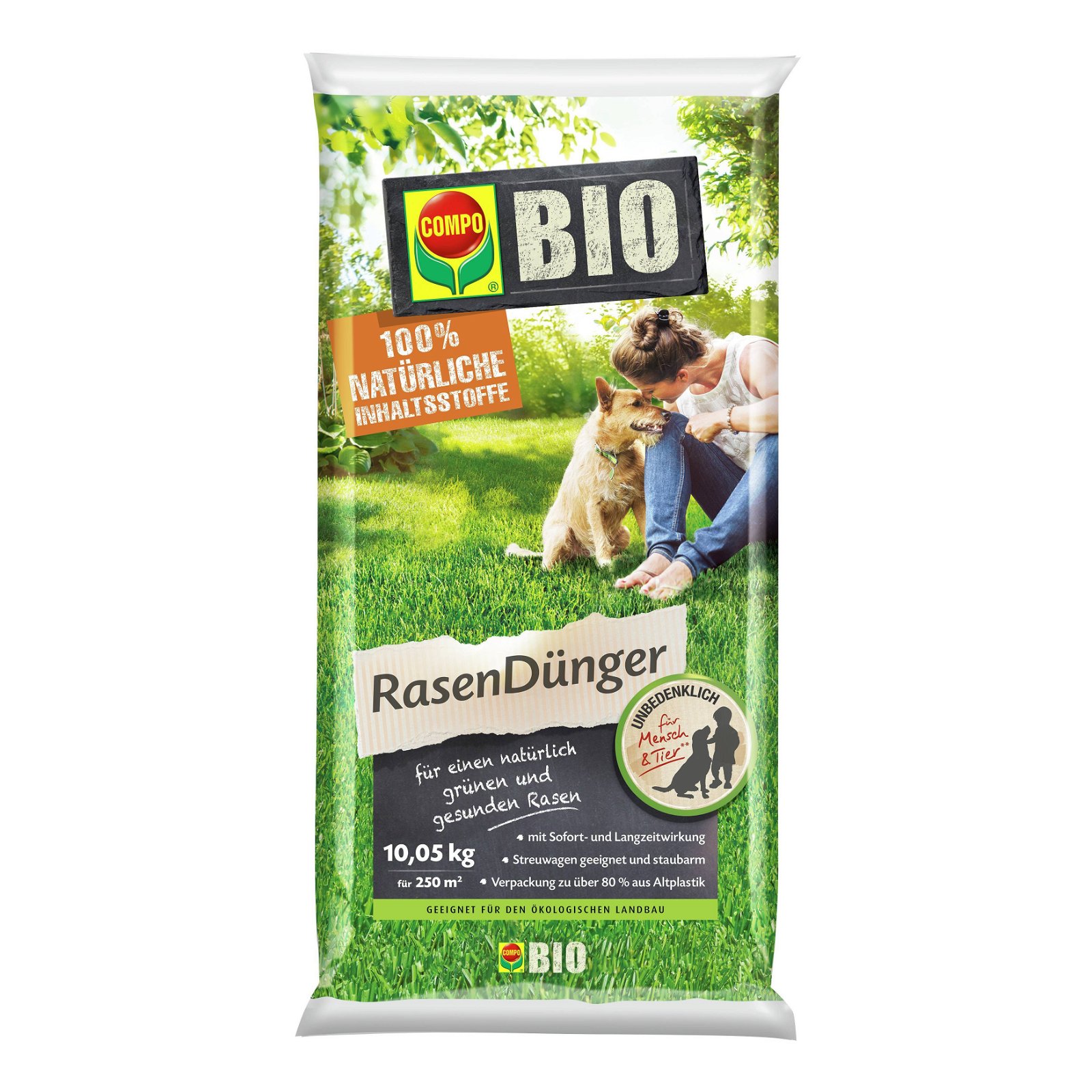 Bio Rasendünger für 250 qm, 10,05 kg