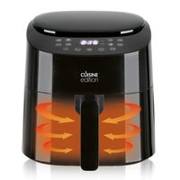 Heißluft-Fritteuse 'Cuisine Edition', schwarz, 4,5 Liter