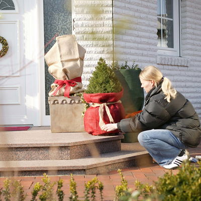 Winterschutz Schafwollmatte, stein, ca. 50 x 150 cm