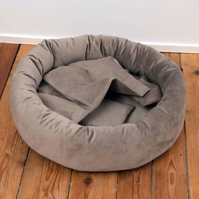 Kuschelinsel 'Lajos M', taupe, Ø 68 cm Kuschelinsel 'Lajos M', taupe, Ø 68 cm