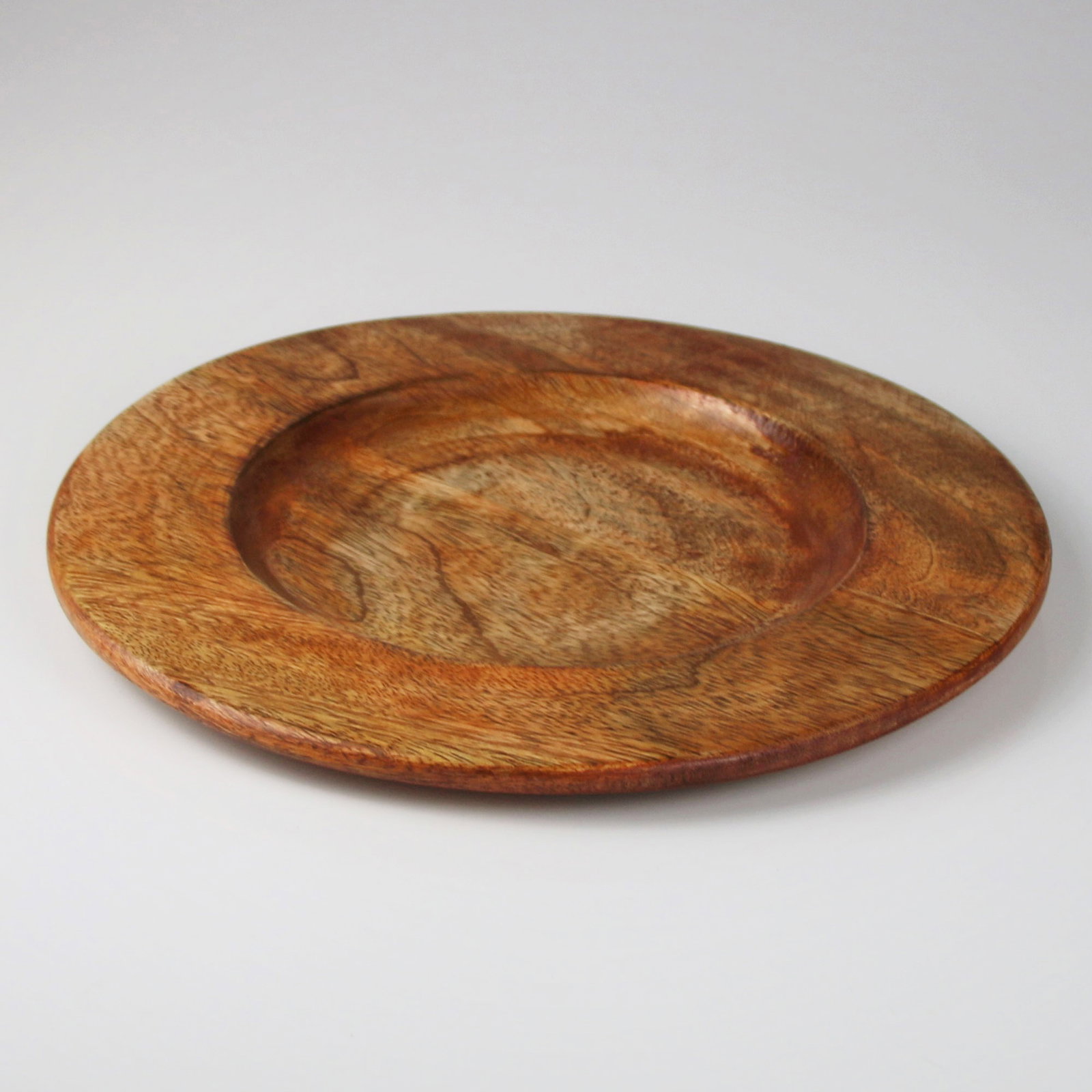 Teller, braun, Mangoholz, D28 x H2,5 cm