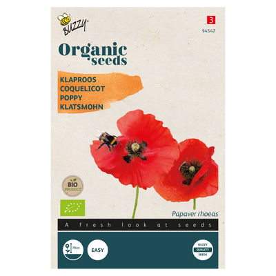 Bio-Saatgut, Seidenmohn, rot Bio-Saatgut, Seidenmohn, rot