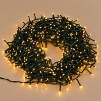 LED Lichterkette, 288 LEDs, klassisch warm, 2,4 m, Timerfunktion, dimmbar