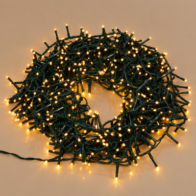 LED Lichterkette, 288 LEDs, klassisch warm, 2,4 m, Timerfunktion, dimmbar