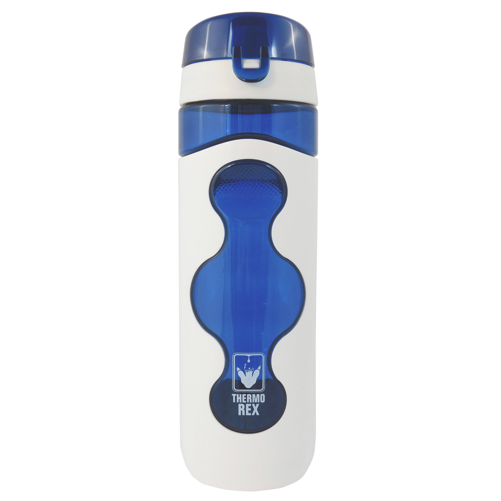 Trinkflasche 'Fresh', blau/weiß, ca. 720 ml