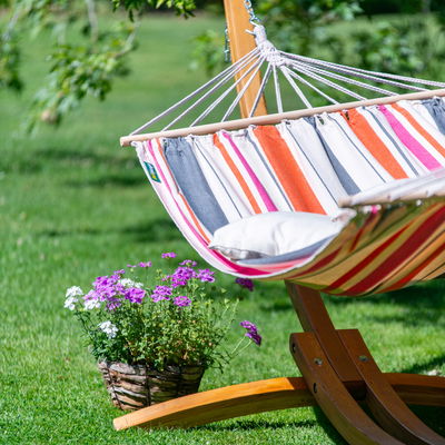 Chilllounge Hängematte 'Palma Sunrise', bunt