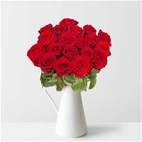 Blumenbund mit Rosen 'Red Naomi', 25er-Bund, rot, inkl. gratis Grußkarte