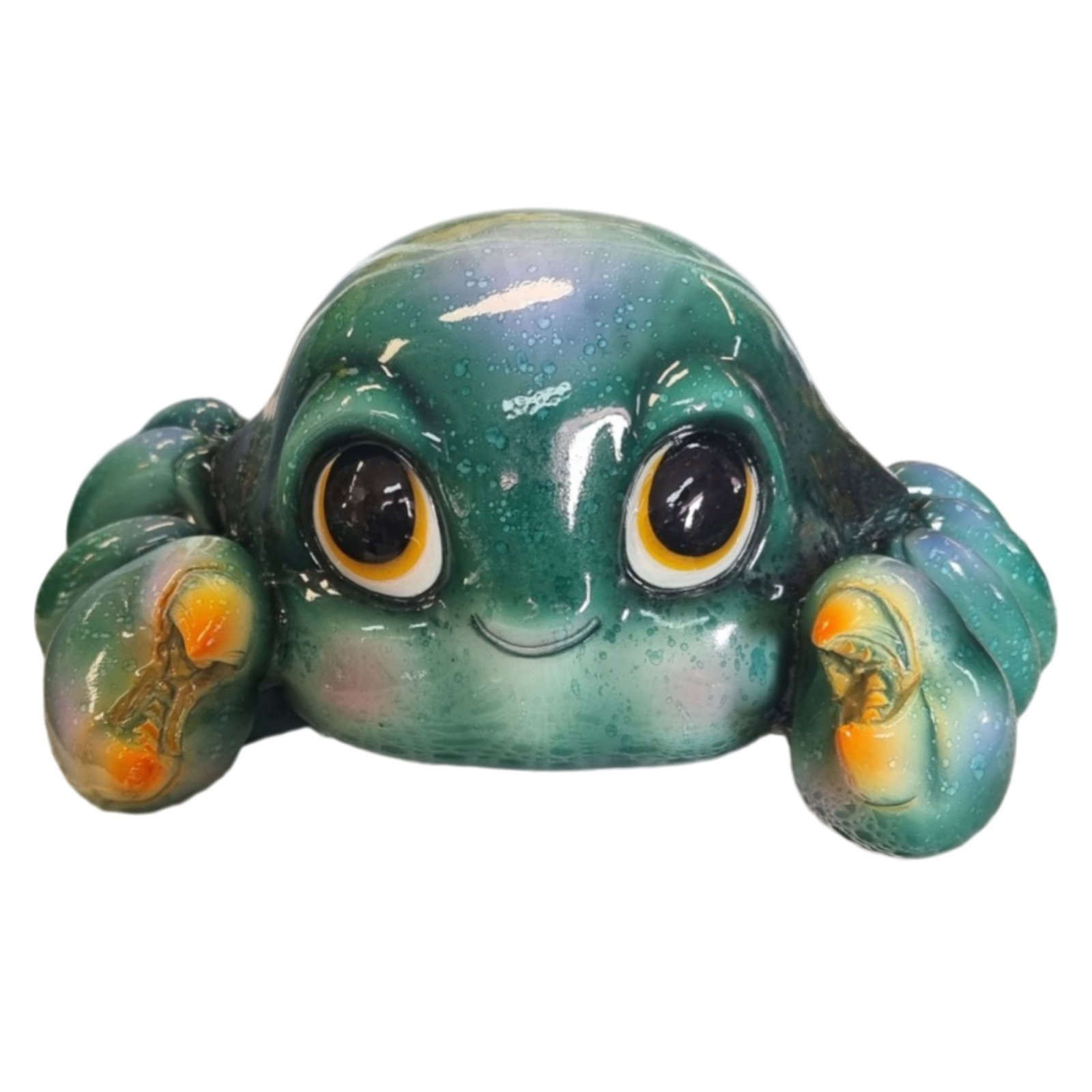 Deko Krabbe, grün, Höhe ca. 22,5 cm