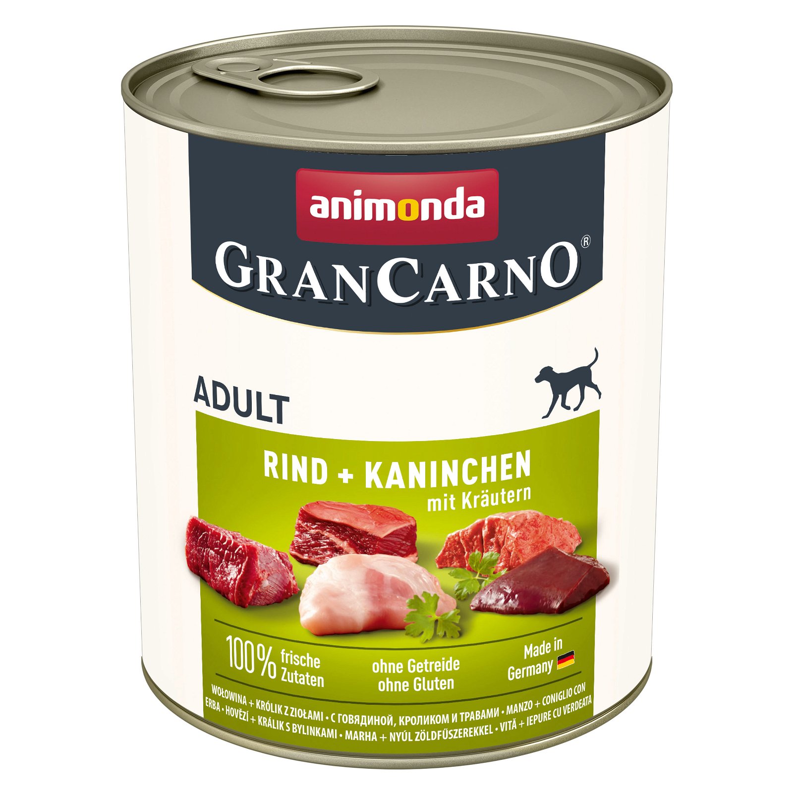 Dosenfutter 'Animonda Cran Carno ® Adult', Rind, Kaninchen & Kräuter, 800 g