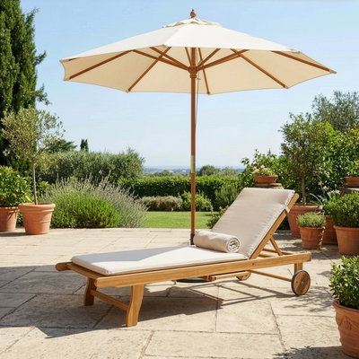 Rollliege 'Felipe', FSC® Akazie, rot-braun, 34, 5 x 200 x 70 cm