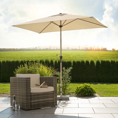 Sonnenschirm 'Cordoba', ca. 230 x 150 cm, natur