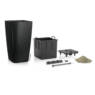 Lechuza 'Cubico 30', schwarz, ca. 29,5 x 29,5 x H 56,5 cm Lechuza 'Cubico 30', schwarz, ca. 29,5 x 29,5 x H 56,5 cm