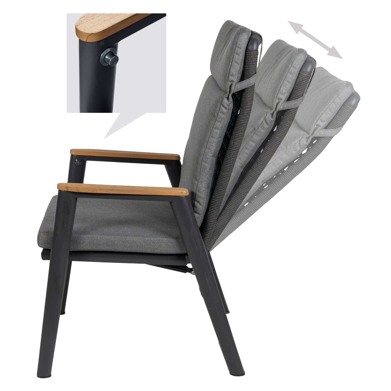 Kölle Hochlehner 'Florence', anthrazit