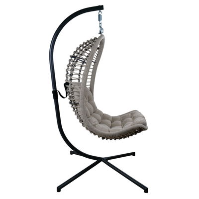 Sungörl Hängesessel 'Bardolino' inkl. Auflagen, anthrazit/braun