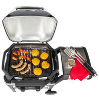 Weber® Elektrogrill Pulse 2000 schwarz, mit Rollwagen
