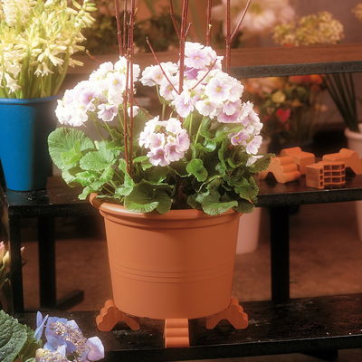 Euro 3 Plast Fuß 'Piedino', terra, ca. 7,7 x 4,1 x H 4,9 cm