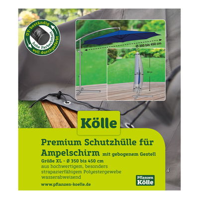 Schutzhülle für Ampelschirm, PVC-beschichtet, Durchmesser 350 cm, Alu-Ösen Schutzhülle für Ampelschirm, PVC-beschichtet, Durchmesser 350 cm, Alu-Ösen