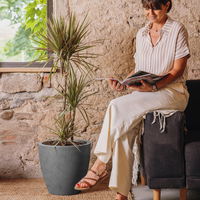 Poetic Pflanzgefäß 'Basalt Up', anthrazit, ca. Ø 38 x H 35 cm Poetic Pflanzgefäß 'Basalt Up', anthrazit, ca. Ø 38 x H 35 cm