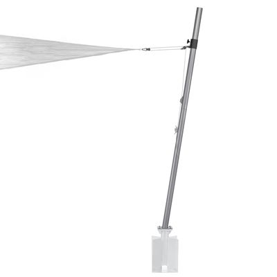 Mast für Sonnensegel, silber, Edelstahl