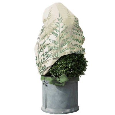 Winterschutz Vlieshaube 'Farn', grün-beige, ca. 120 x H180 cm