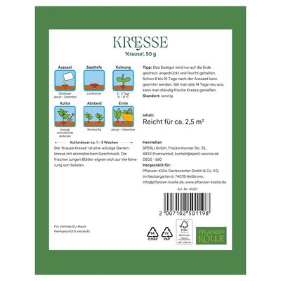 Kölles Beste Kräutersamen, Kresse 'Krause'