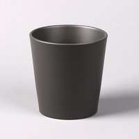 Übertopf 'Dallas Esprit', anthrazit matt, ca. Ø 14 x H 13 cm