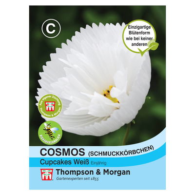 Thompson & Morgan Blumensamen Schmuckkörbchen Cupcakes weiß