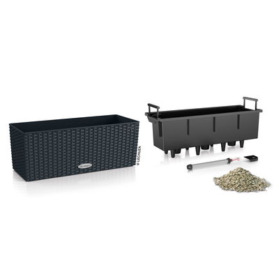 Lechuza 'Balconera Cottage 50', graphit schwarz, ca. 50 x 19 x H 19 cm