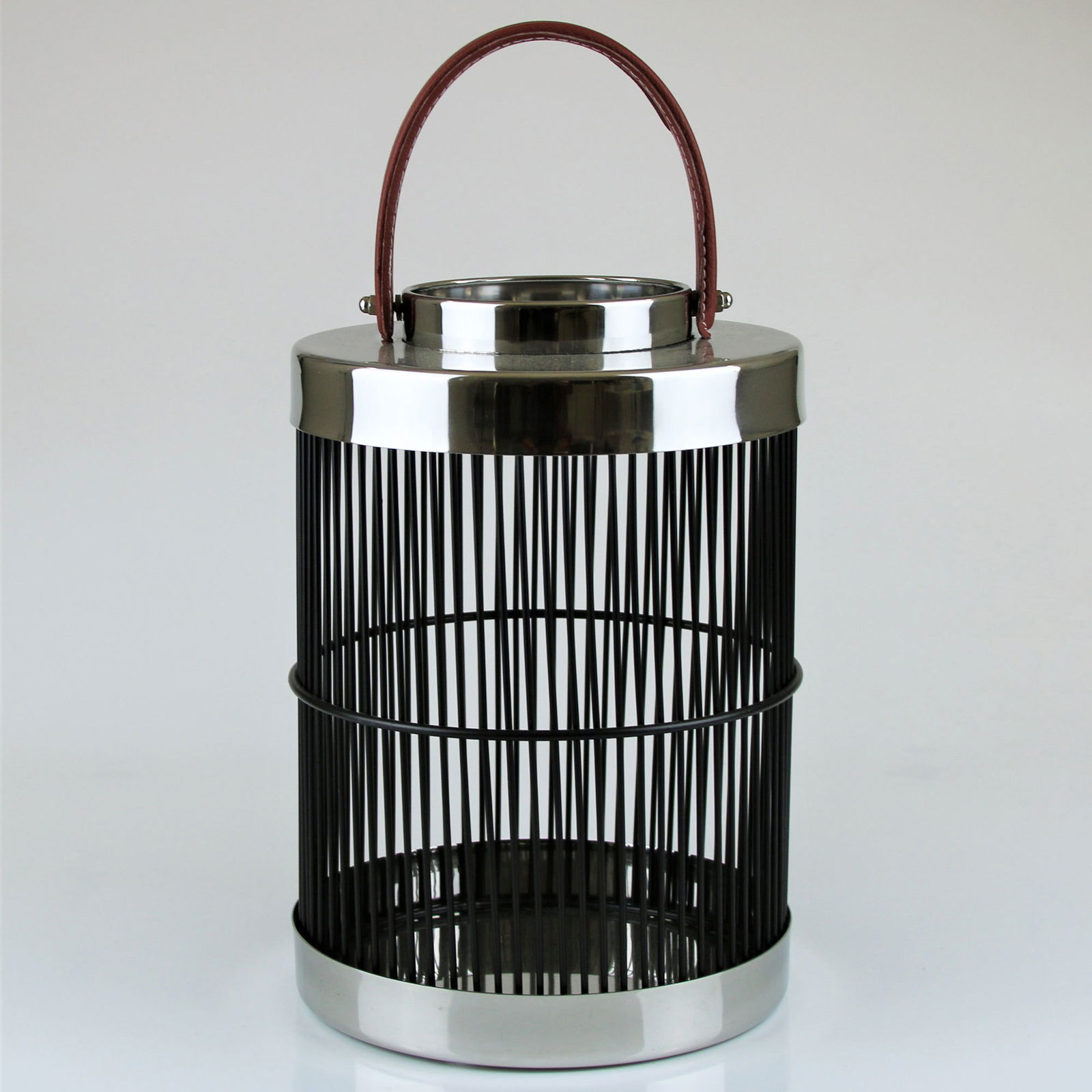 Laterne mit Stäben, schwarz, Ø20xH40 cm Laterne mit Stäben, schwarz, Ø20xH40 cm