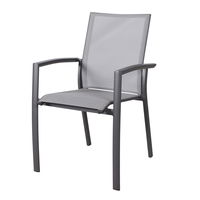 Kölle Alu-Textilen Stapelsessel 'Iris', grau Kölle Alu-Textilen Stapelsessel 'Iris', grau